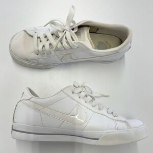 Nike Capri II Sneakers Women Size 8 White Leather Low‎ Top Casual